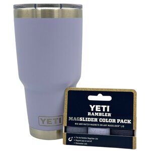 LASER ENGRAVED PERSONALIZATION YETI 30oz. TUMBLER W/3PK MAGS - COSMIC LILAC